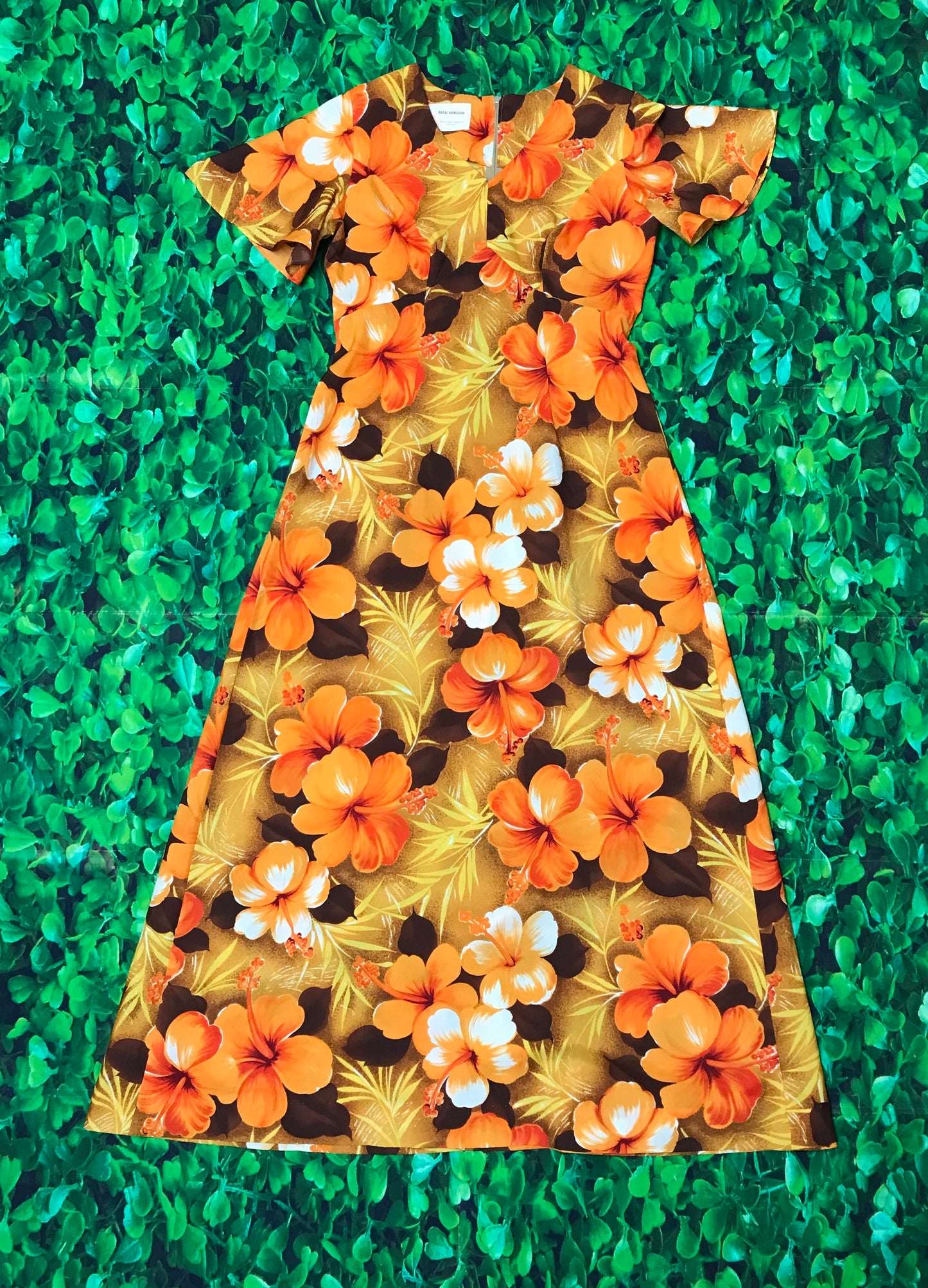 Hottie in Hibiscus Hawaiian Dress