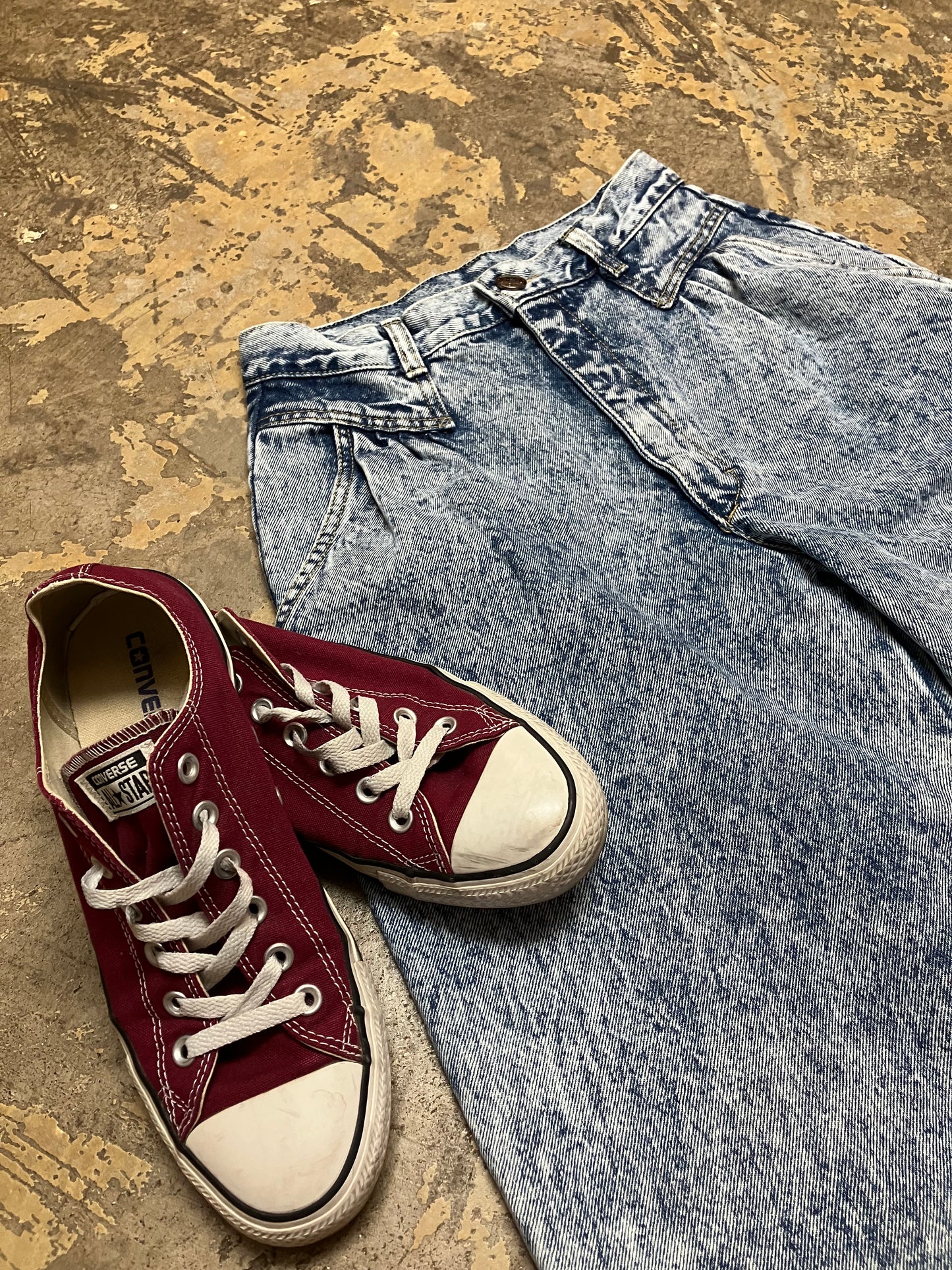 80's Acid-wash High Waisted Jeans by Cherokee