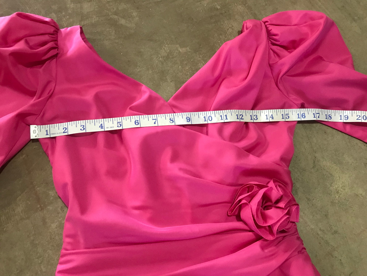 Hot Pink Perfection 80's Prom Dress By House of Bianchi