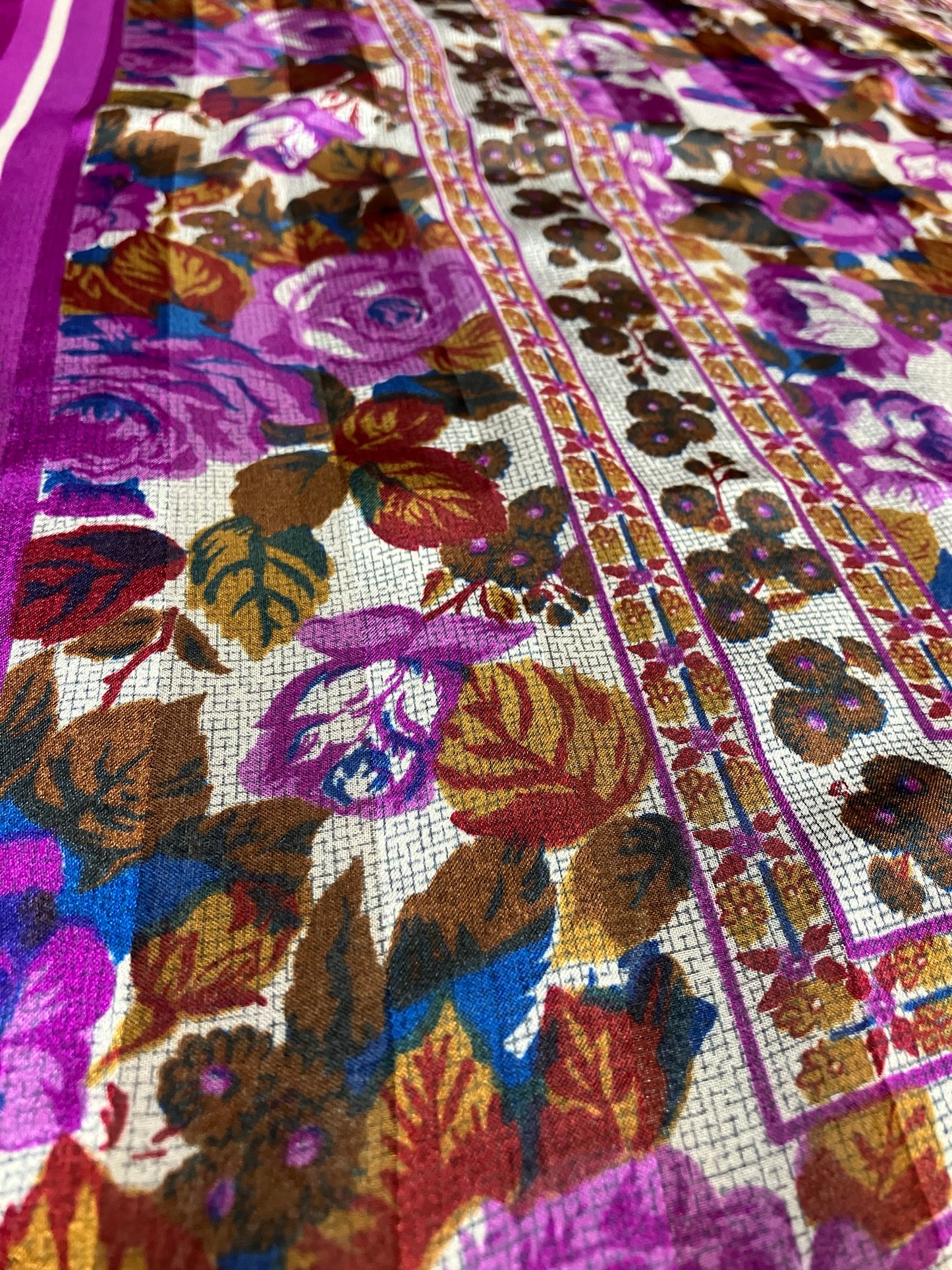 Purple Rose Scarf by CWT