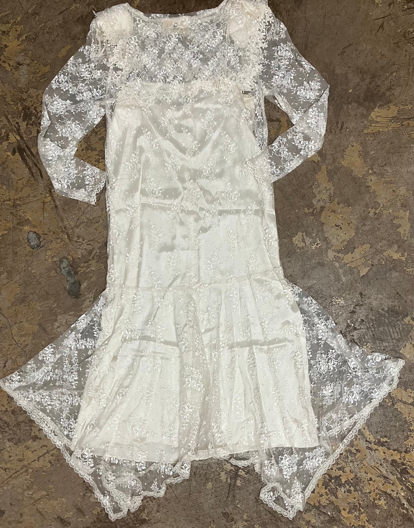 90's Lace Slip Dress by Jessica McClintock