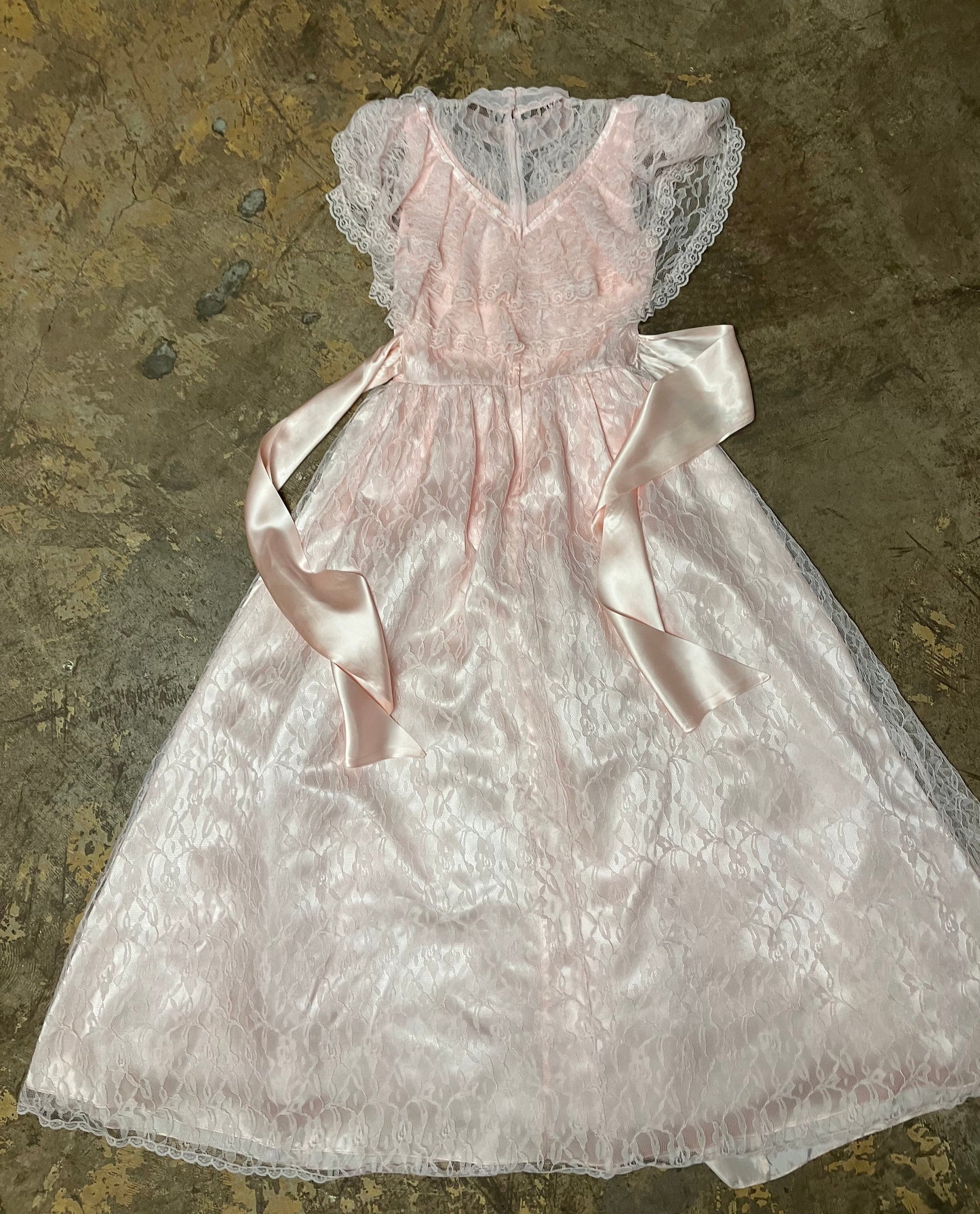 Pink Lace Prairie Princess Dress