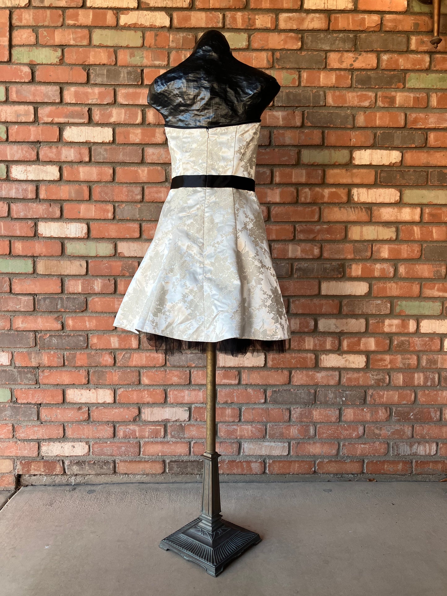 Brocade Floral Cocktail Dress by Jessica McClintock for Gunne Sax