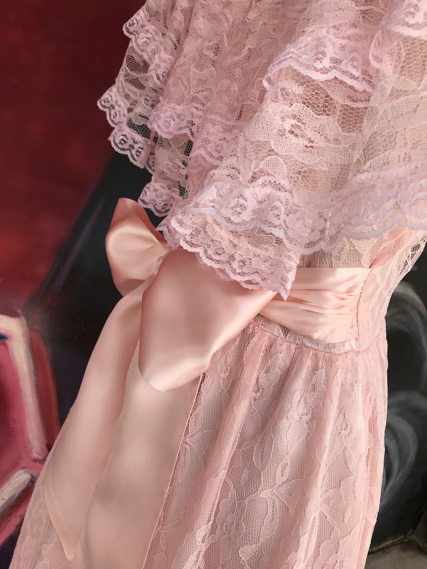 Pink Lace Prairie Princess Dress