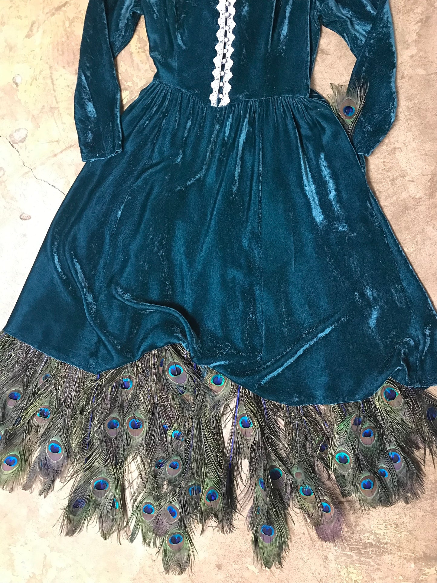 70’s Gunne Sax Victorian Style Velveteen Dress