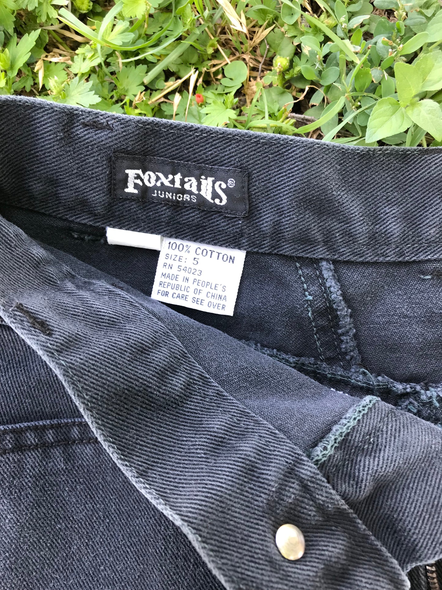 Foxtails Denim Skirt