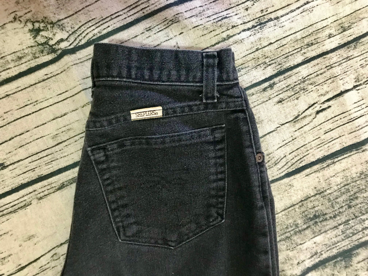 Vintage Black High Waisted Sheplers Jeans