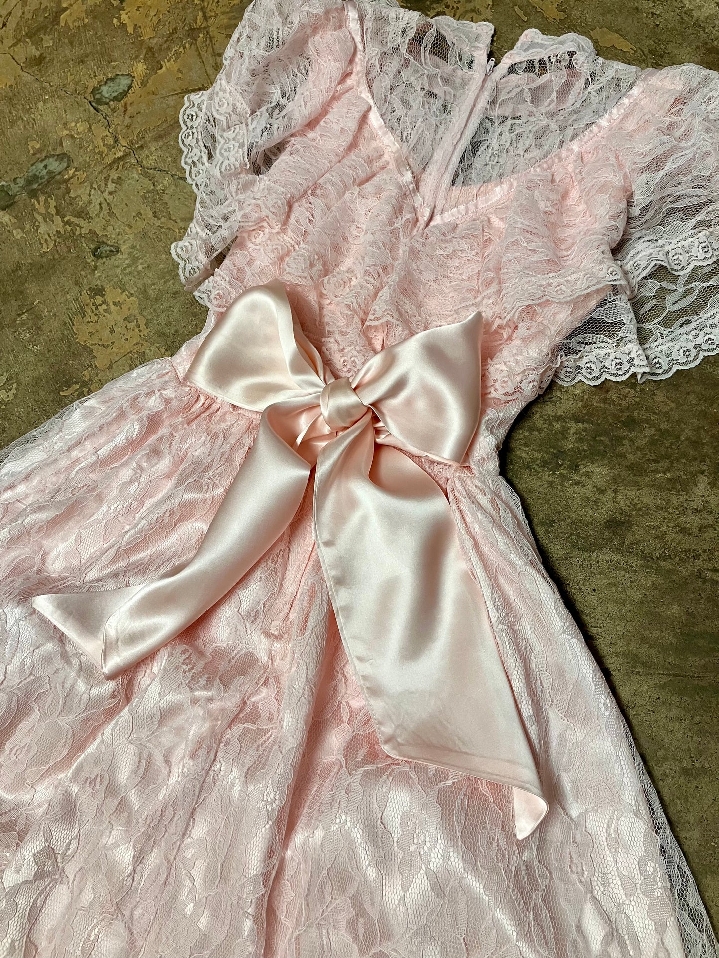 Pink Lace Prairie Princess Dress