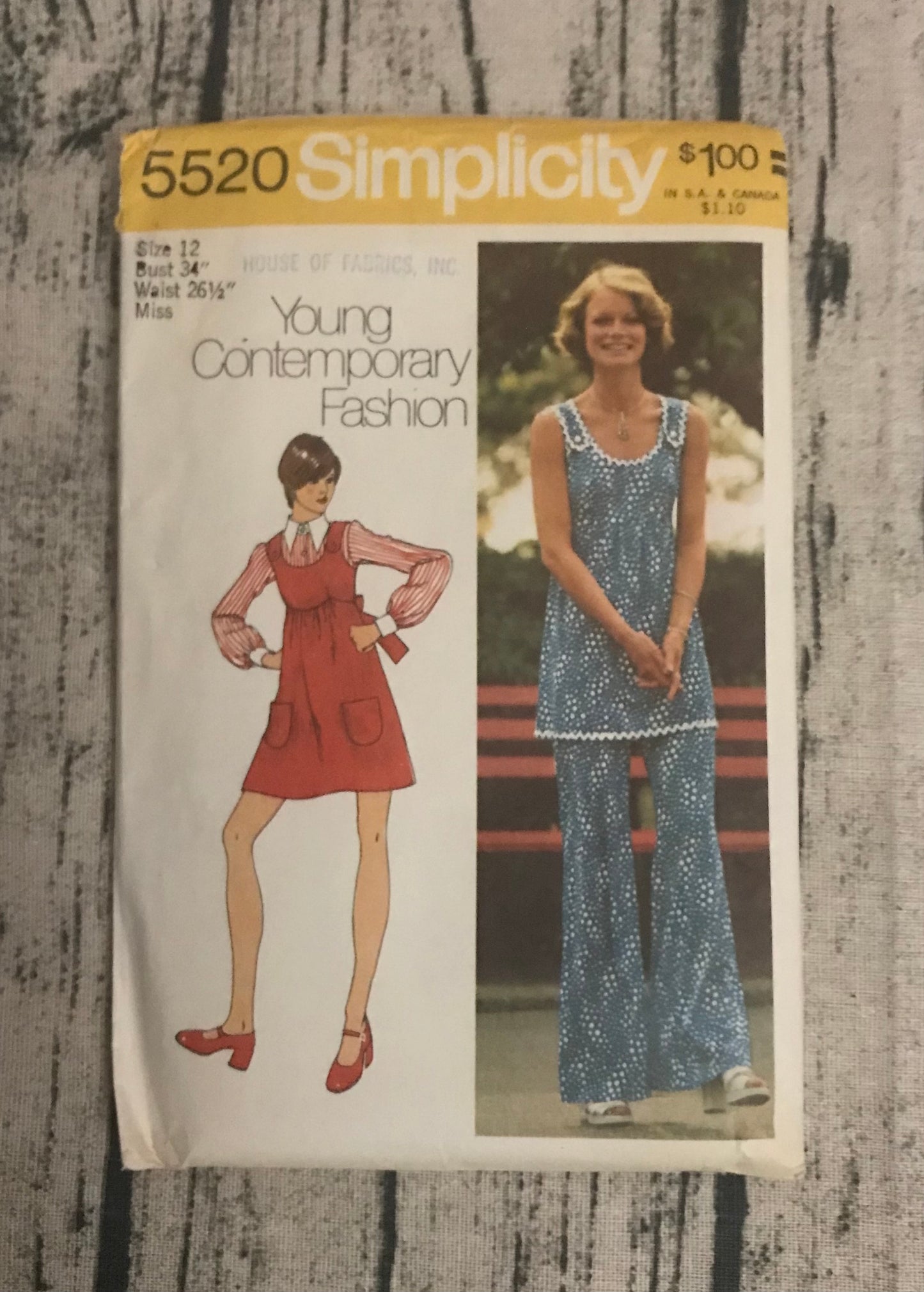 Simplicity 5520 Mini Jumper or Tunic and Pants set