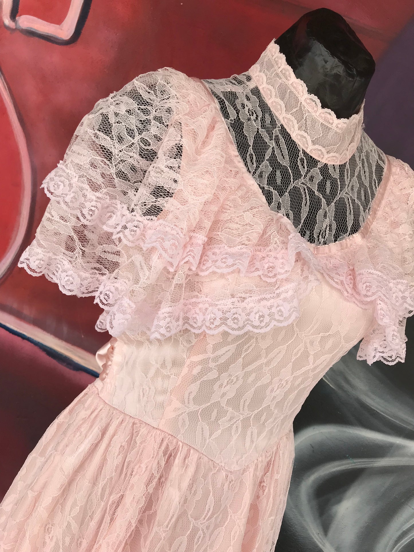 Pink Lace Prairie Princess Dress