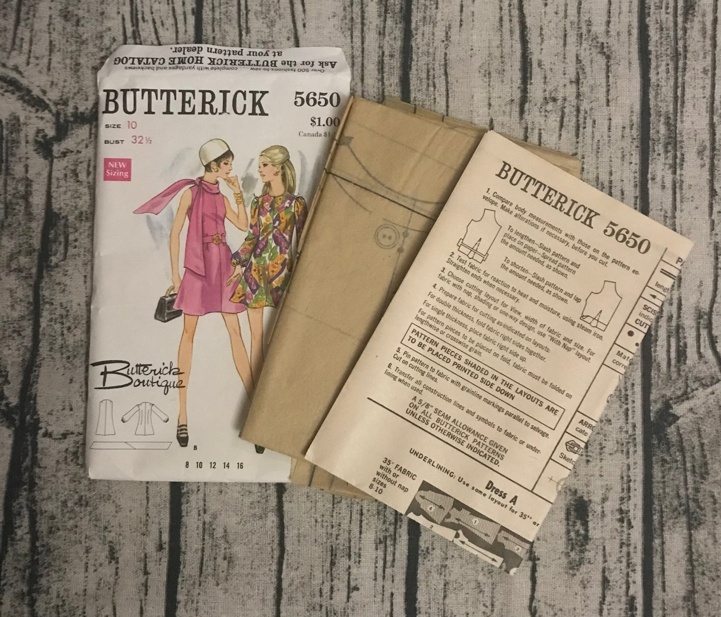 Butterick 5650  Flared 60's Dress